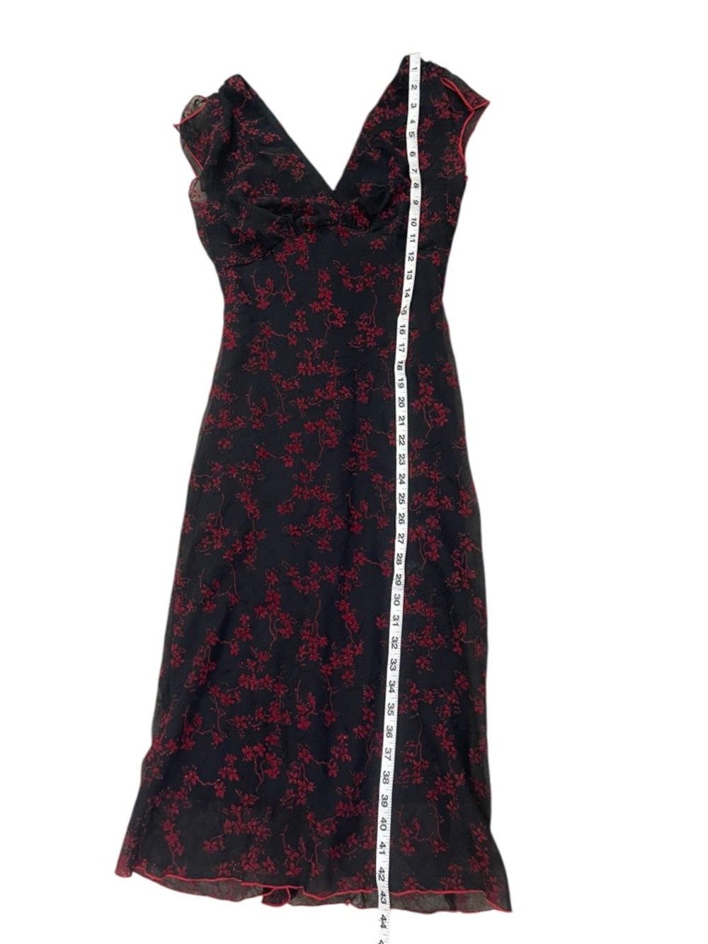 Vintage Y2K Speechless Black Floral Whimsigoth Dark Romance Grunge Midi Dress - Picture 4 of 6